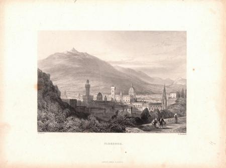 Art work by William Callow Florence - print paper 